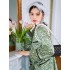 Pijama de seda de hielo de alta calidad para mujeres, nuevo de 2023, con pantalones largos de verano, de manga larga, para el hogar o para vestir, estilo net red hot