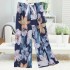 Nuevos pantalones de seda de algodón para dormir en 2023 para mujeres, pantalones largos y sueltos de talla grande para el verano, pantalones holgados de algodón artificial de alta cintura para celebridades en Internet.