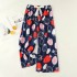 Nuevos pantalones de seda de algodón para dormir en 2023 para mujeres, pantalones largos y sueltos de talla grande para el verano, pantalones holgados de algodón artificial de alta cintura para celebridades en Internet.