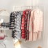 Conjunto de franela de algodón MUJI japonés sin costura lateral para hombres y mujeres - pantalón largo de algodón y manga larga, ropa de casa