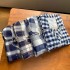 Conjunto de franela de algodón MUJI japonés sin costura lateral para hombres y mujeres - pantalón largo de algodón y manga larga, ropa de casa