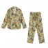 Pijama de pantalón largo y manga larga para mujer de la selva salvaje - Puede usarse para dormir o como ropa cómoda y transpirable para estar en casa