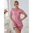 Ropa de dormir para mujeres europeas y americanas en Amazon, mono estampado en forma de corazón para el verano