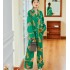 Pijama de seda de hielo de alta calidad con tigre para mujeres, nuevo de 2023, con pantalones largos de verano, de manga larga, para el hogar o para vestir, estilo red hot