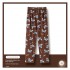 Pantalones de pijama para hombres de algodón para la primavera y el otoño, pantalones anchos de dibujos animados lindos para el hogar o para vestir