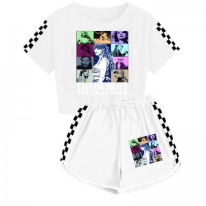 Taylor Swift, camiseta y pantalones cortos para niños y niñas, pijamas deportivos, traje Taylor Swift para niños
