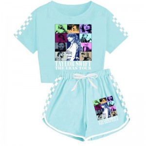 Camiseta de Taylor Swift para niños y niñas y pijama deportivo de pantalones cortos conjunto de Taylor Swift para niños
