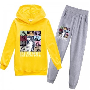 Taylor Swift Sudadera con capucha para niños, sudadera y pantalón informal, conjunto de pijama Taylor Swift para niños