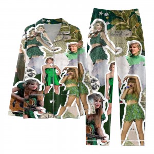 El pijama de moda Taylor Swift aumenta el tamaño del traje de pijama de estilo estrella Taylor Swift