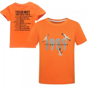 1989 Taylor Swift camiseta estampada de doble cara para niños Taylor Swift pijama de manga corta