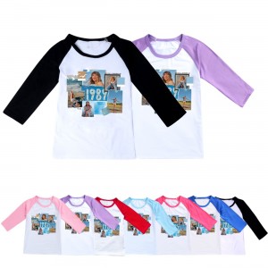 1989 Taylor Swift Children 's Short Sleeve Triplete camiseta pijama