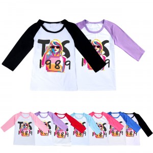 1989 Taylor Swift Children 's Short Sleeve Triplete camiseta pijama