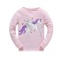Conjuntos de pijama con estampado de unicornio de dibujos animados para niñas