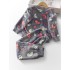 Conjunto de pijama de forro polar de manga larga con gatito lindo para niños