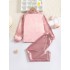 Conjunto de pijama de satén para niñas pequeñas