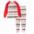 Juego de pijamas familiares de moda navideña a juego