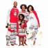 Juego de pijamas familiares de moda navideña a juego