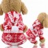 Pijama de Navidad de Alce Rojo, Caliente Universal Plus de Terciopelo de franela para mascotas