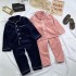 invierno ninos Ropa engrosada Golden Mink Down Ocio Cómodo pijamas