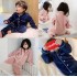 invierno ninos Ropa engrosada Golden Mink Down Ocio Cómodo pijamas