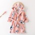 Nuevos niños franela pijamas y robe sets suaves pijamas para y muchachas