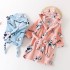Nuevos niños franela pijamas y robe sets suaves pijamas para y muchachas