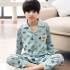 Manga larga pijamas de animales para primavera 100 algodón suave pjs para ninos