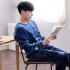 Manga larga hombre invierno Sports Espesamiento franela para caes y invierno pijamas