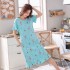 Pijamas de manga corta y onesies femeninos en verano tamaño suelto pijamas de rodilla larga para niñas