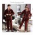 Pijamas de franela y terciopelo para hombres y mujeres para la pareja.
