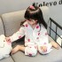 Manga larganinos Dos juegos de pijamas para primavera cómodo juegos de batas para y niñas