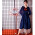 pijama de terciopelo coralino pijama de mujer de la marina japonesa lindo y dulce camisón de franela gruesa y cálida