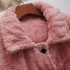 Gruesa chaqueta casual Traje de franela caliente Pijama para damas