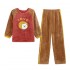 Conjunto de pijamas de franela dulce para invierno