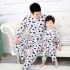 Pantalones de manga larga de seda de sección delgada Pijamas familiares para padres e hijos al por mayor