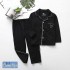 Otoño e invierno de algodón de manga larga servicio a domicilio padre-hijo Pijama familiar
