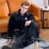 Manga larga calentar franela pijamas para hombre rojo / azul / gris