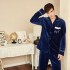 traje de pijama de invierno franela para hombre