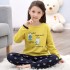 chicas algodón Impresión pijamas primavera y para caes Manga larganinos pijamas