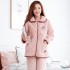 Algodón engrosado franela calentar Coral franela pijamas algodón Chaqueta Traje en para caes y invierno