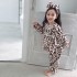 stich leopard Impresión pijama de niña traje para caes y invierno Dibujos animados ninos pijamas Encantador pijamas