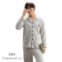 Ocio Manga larga Puro algodón pijamas para primavera cómodo hombre lounge pjs