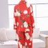 Manga largaImpresióned female seday ropa de dormir para primavera tallas grandes Encantador cardigan seda de hieloy ropa de dormir para senoras