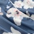 Manga corta simulada seda Impresióned pijamas para verano Encantador ocio seda mujer pijamas