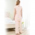 stich suave texture pijamas series cortas para senoras cómodo pijamas female