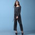 Casual senorass lounge pijamas irregular plisado De punto cómodo mujer batas
