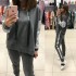 Pantalones de suéter holgados con capucha holgados de la calle casual con pantalones