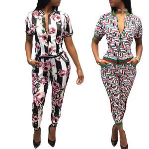 Nuevo De punto Impresión ocio ropa de dormir para primavera cómodo lounge pijamas sets