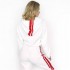 cómodo lounge pijamas para sport stripes short tie lace pjs con capucha