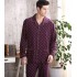 De punto alto De punto hombre algodón batas sets Ocio Manga larga lounge pijamas hombre para primavera